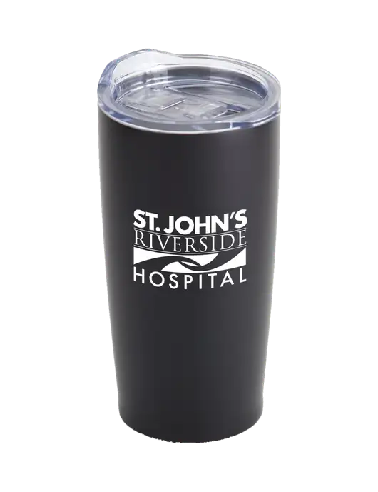 Society Black 20 oz Insulated Tumbler w/St. John's Riverside Logo