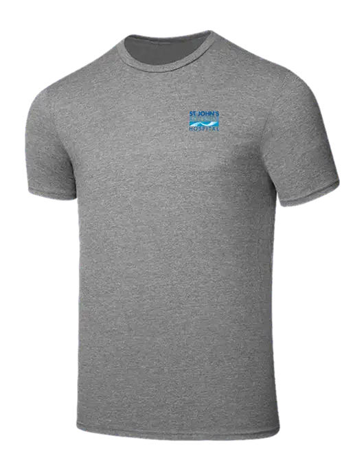 Seriously Soft Grey Frost T-Shirt w/St. John's Riverside Logo