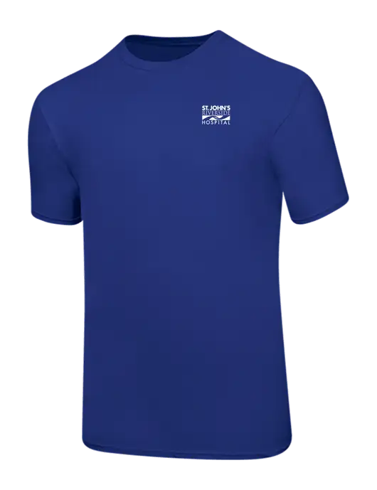 Ring Spun Royal 4.5 oz T-Shirt w/St. John's Riverside Logo