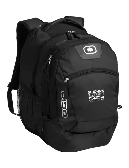 OGIO Black Rogue Pack
 w/St. John's Riverside Logo