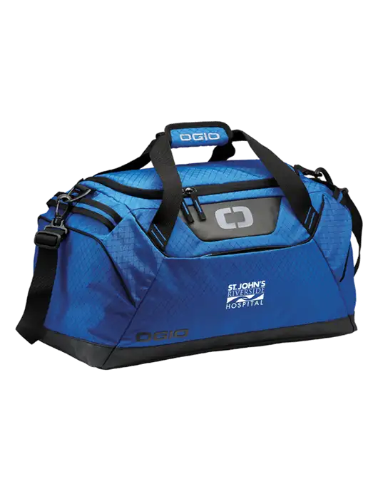 OGIO Royal Blue Catalyst Duffle
 w/St. John's Riverside Logo