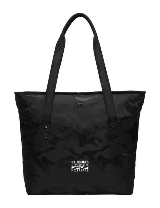 OGIO Black Camo Downtown Tote 
 w/St. John's Riverside Logo