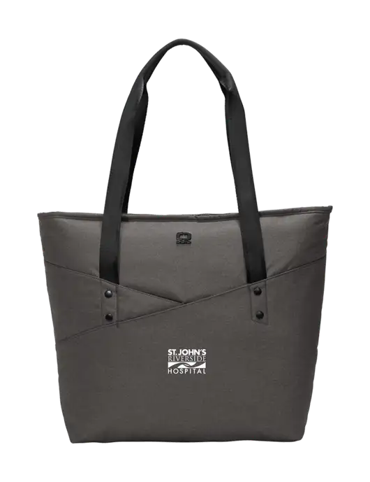 OGIO Tarmac Heather Downtown Tote 
 w/St. John's Riverside Logo